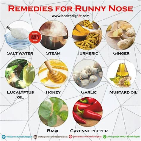 how to get rid of a runny nose from a cold