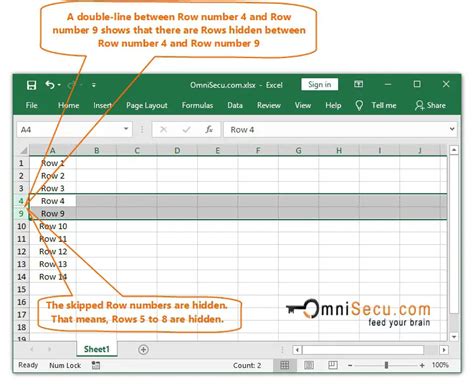 how to get rid of all hidden rows in excel