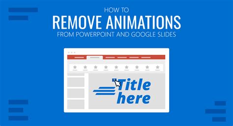 how to get rid of animations in google slides