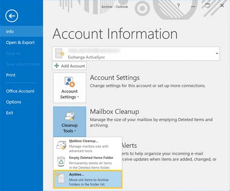 how to get rid of archive folder in outlook