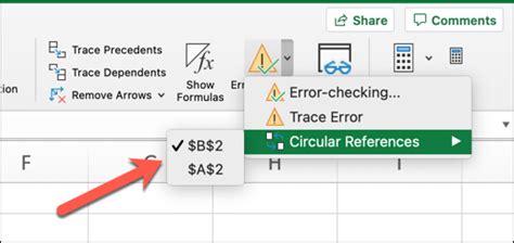 how to get rid of circular formulas in excel