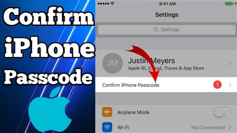 how to get rid of confirm iphone passcode