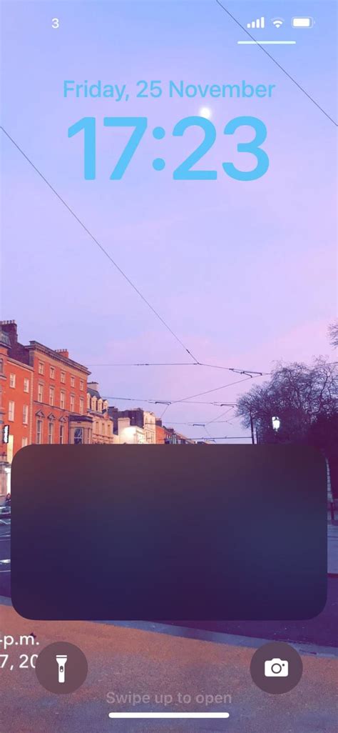 how to get rid of grey box on iphone lock screen