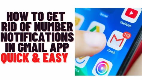 how to get rid of number on gmail