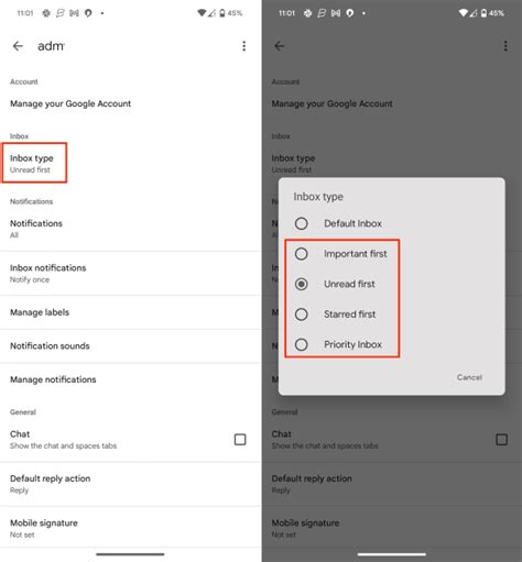 how to get rid of number on gmail app