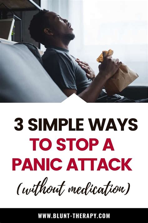 how to get rid of panic attacks without medication