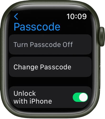 how to get rid of passcode on iwatch