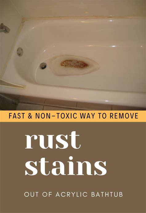 How To Get Rid Of Rust Stains In Bathtub
