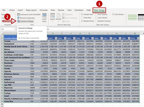How To Get Rid Of Table Tools In Excel