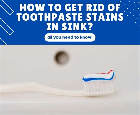 how to get rid of toothpaste stains in sink