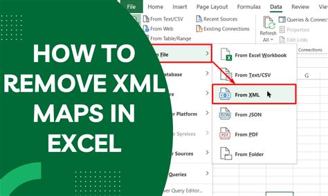 how to get rid of xml maps in excel