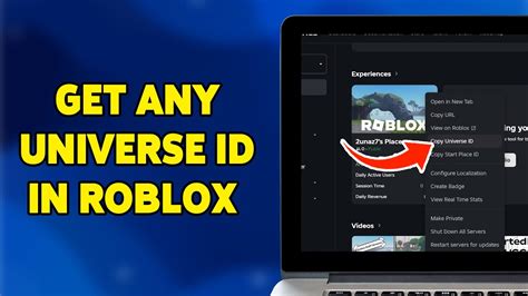 how to get roblox universe id on mobile