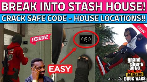 how to get safe code in stash house