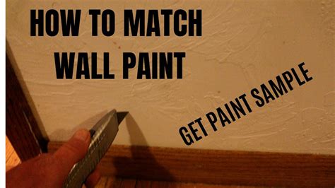 How To Get Sample Of Paint From Wall