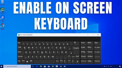 how to get screen keyboard in windows 10