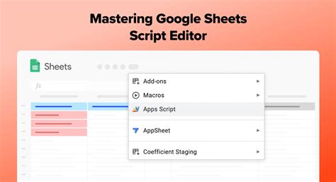 how to get script editor in google sheets