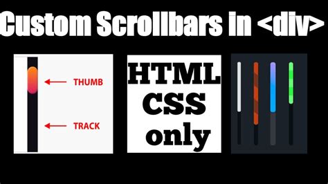 How To Get Scrollbar In Html