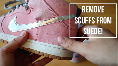 how to get scuff marks off suede