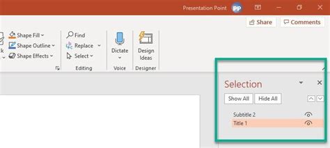 How To Get Selection Pane In Powerpoint