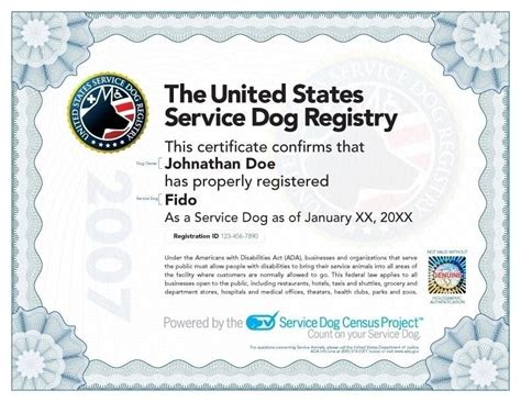 how to get service dog papers online