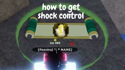 how to get shock control in shindo