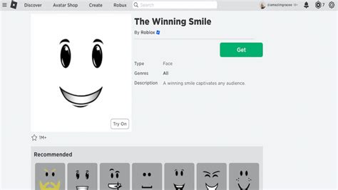 how to get smile face in roblox