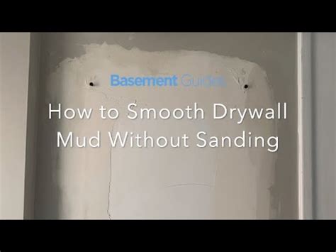 How To Get Smooth Drywall Mud