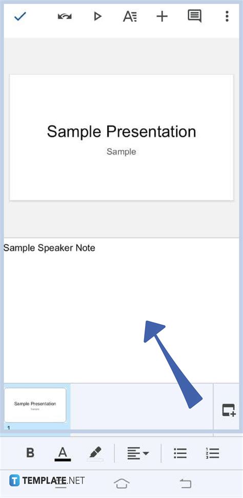 how to get speaker notes on google slides mobile