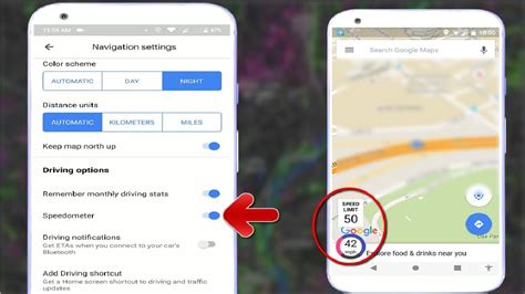 how to get speedometer on google maps android auto