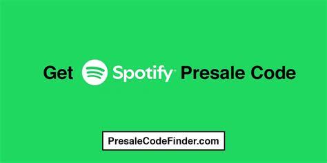 how to get spotify presale code