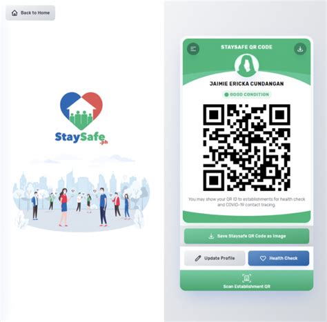 how to get stay safe qr code