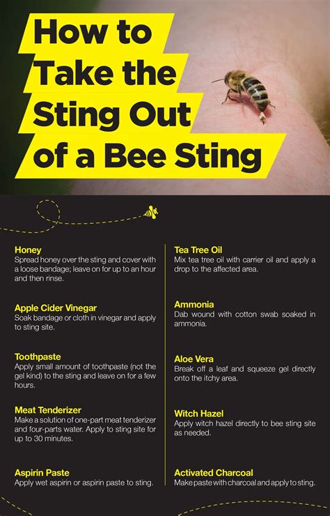 how to get stinger out of bee sting