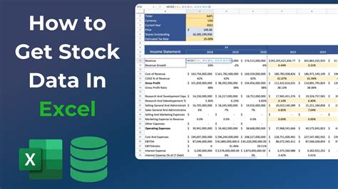 how to get stock data in excel
