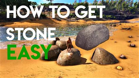 How to get stones at start ARK Survival Evolved YouTube