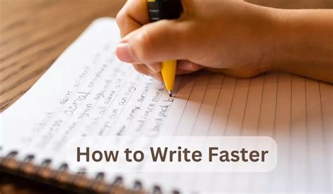 how to get students to write faster