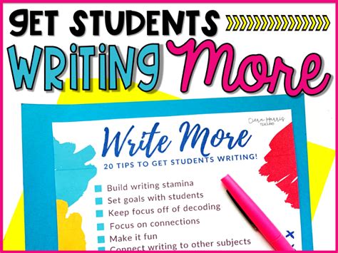how to get students to write more