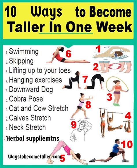 how to get taller in a week without exercise