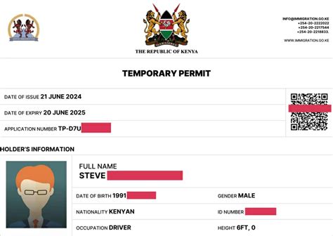 how to get temporary permit in kenya