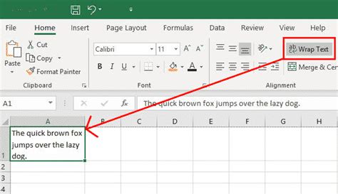 how to get text in one line in excel