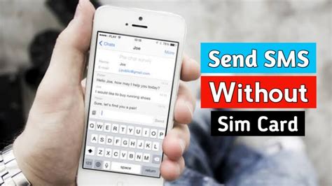 how to get text messages on iphone without sim card