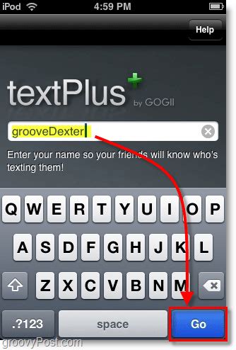how to get textplus number on iphone