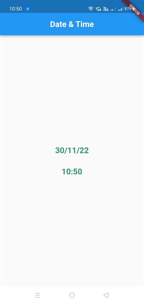 how to get the current time in flutter