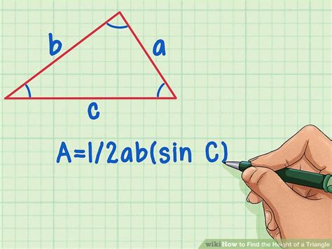 how to get the height of a triangle without area