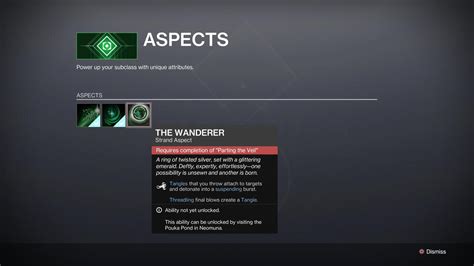 how to get the new strand aspects