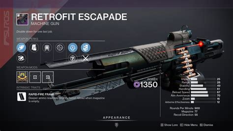 Destiny 2 Retrofit Escapade & Fire and God Roll & How to get them