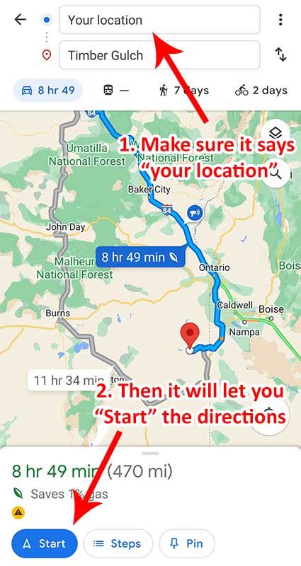 how to get the start button back on google maps