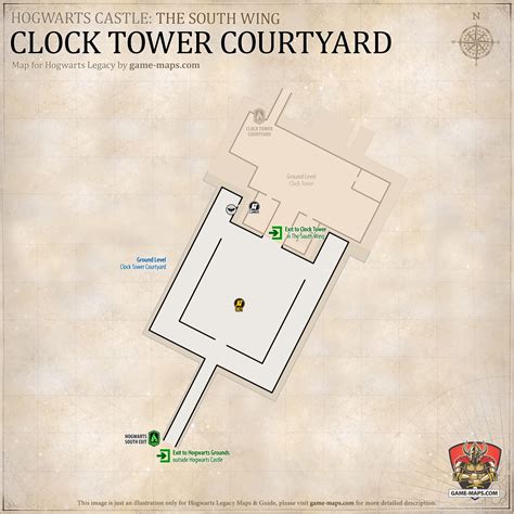 how to get to clock tower courtyard hogwarts legacy