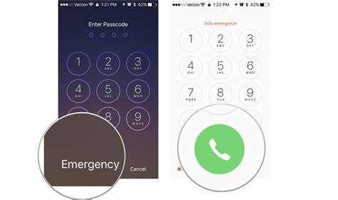 how to get to emergency call on iphone lock screen