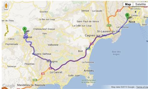 how to get to grasse from nice