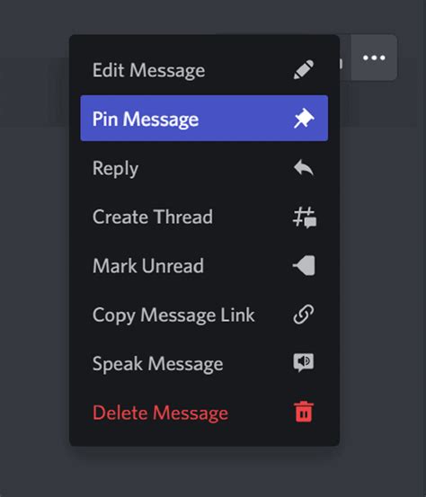 how to get to pinned messages on discord